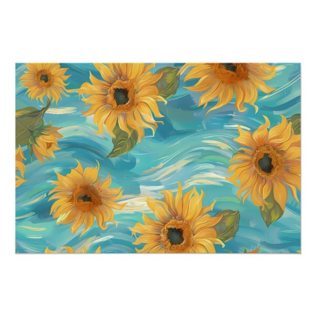 Póster Girasoles (Anverso)