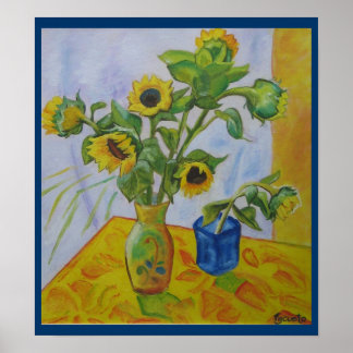 Póster Girasoles