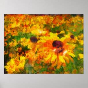 Póster Girasoles