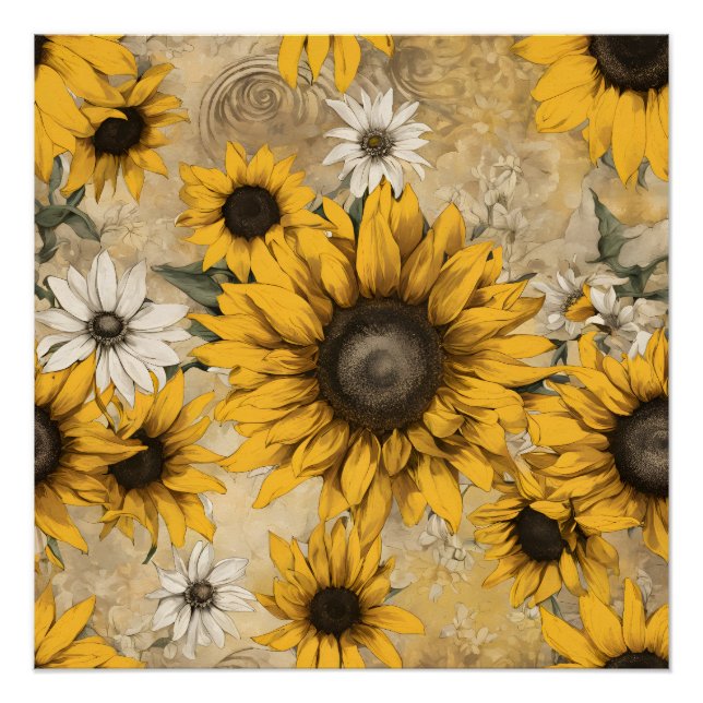 Póster Girasoles (Anverso)