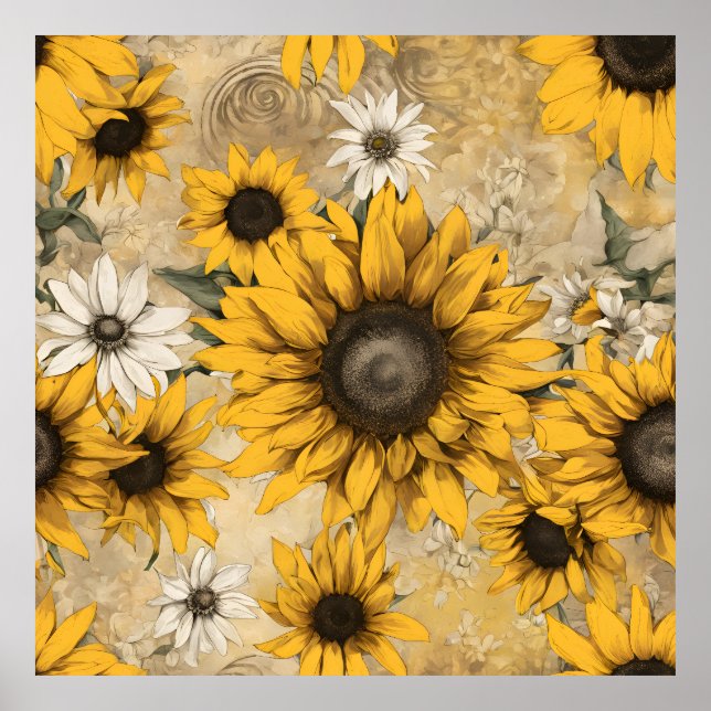 Póster Girasoles (Frente)