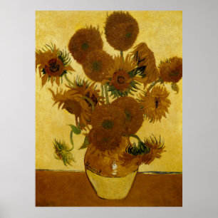 Póster Girasoles: 1888 de Van Gogh