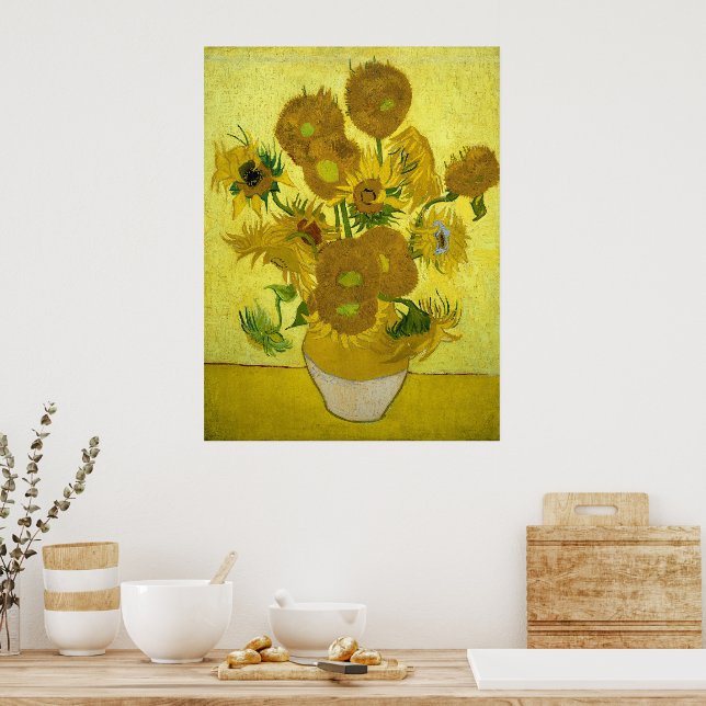 Póster Girasoles de Vincent Van Gogh (Cocina)