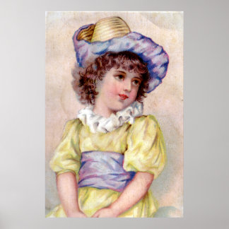 PÓSTER GIRL IN YELLOW DRESS