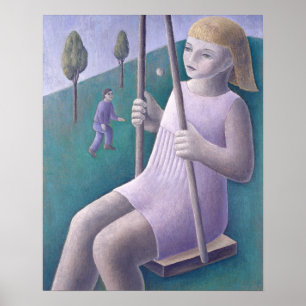 Póster Girl on Swing 1996