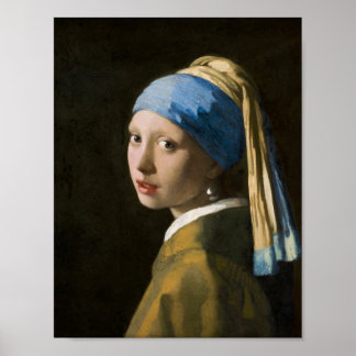 Póster Girl with a Pearl Earring by Johannes Vermeer