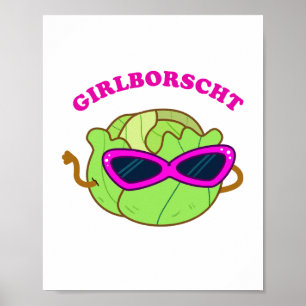 Póster Girlborscht Fabulous Vegetable Pun Poster