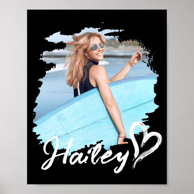 Póster Girlfriend Nge Heart Simple Modern Cool Photo  (Frente)