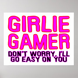Póster Girlie Gamer se pone fácil