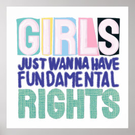 Póster Girls And Fundamental Rights