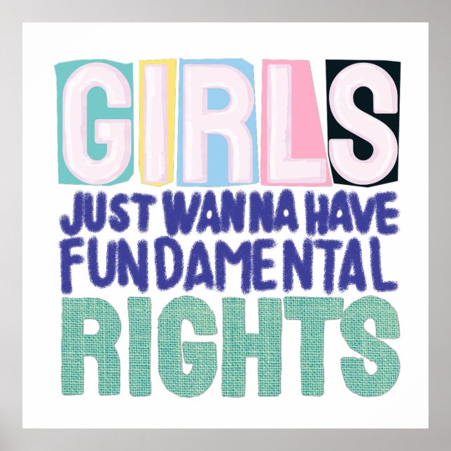 Póster Girls And Fundamental Rights (Frente)