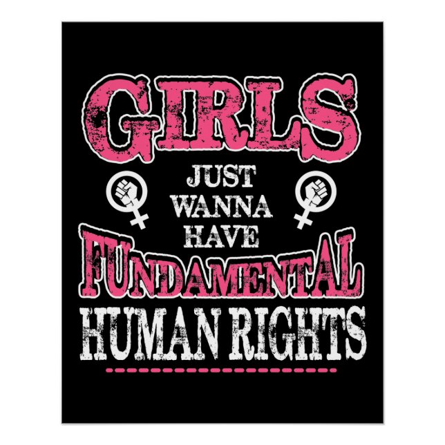 Póster Girls Just Wanna Have Fundamental Rights (Anverso)