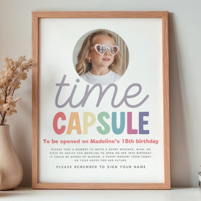 Póster Girls Photo Retro Rainbow Time Capsule Sign (Subido por el creador)