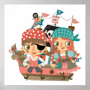 Póster Girly Pirates