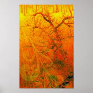 Póster Giro de roble torcido - Personalizado