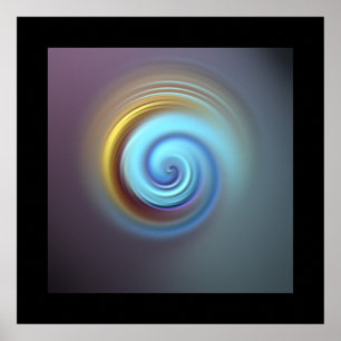 Póster giro elegante