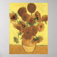Giros de Van Gogh Poster post-impresionista