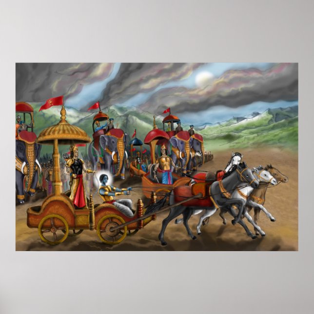 Póster Gita del Mahabharat (Frente)