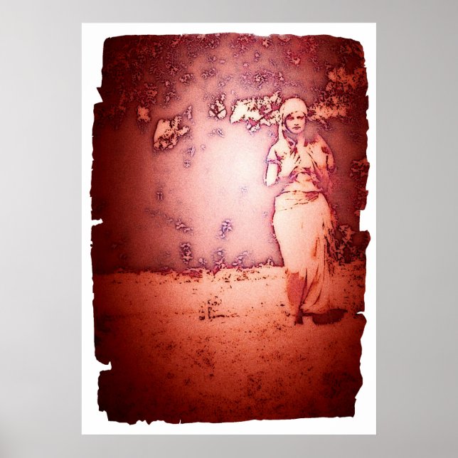 Póster Gitana vintage (Frente)
