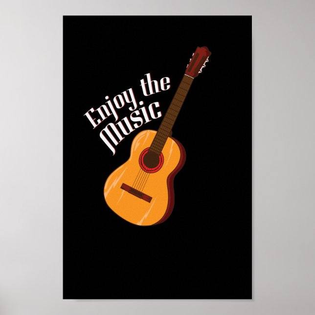 Póster Gitarre "Enjoy the Music" (Frente)