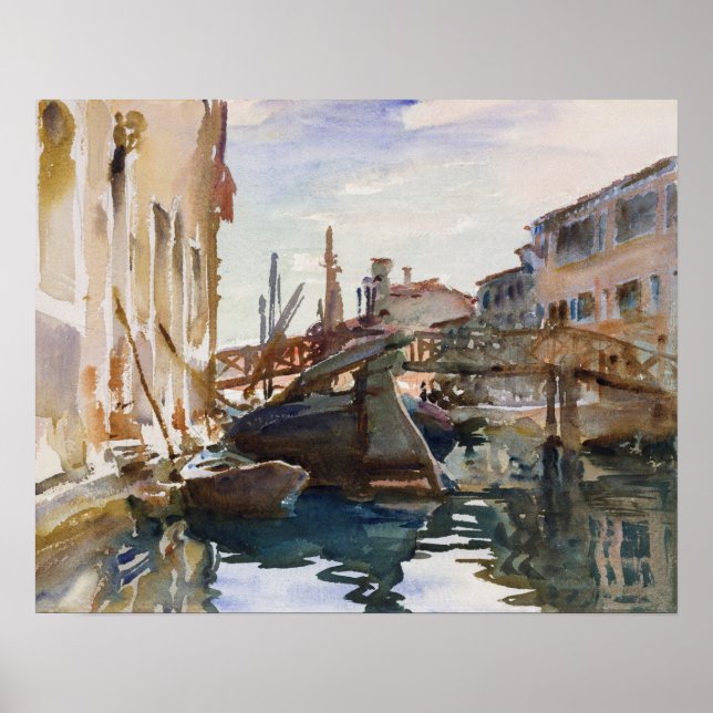 Póster Giudecca (1913) by John Singer Sargent (Frente)