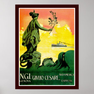 Póster Giulio Cesare ~ Sud America Express