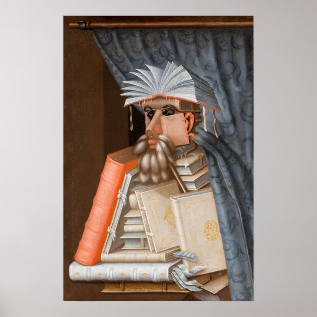 Póster Giuseppe Arcimboldo - El bibliotecario (Frente)