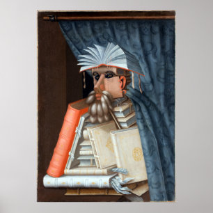 Póster Giuseppe Arcimboldo La Biblioteca