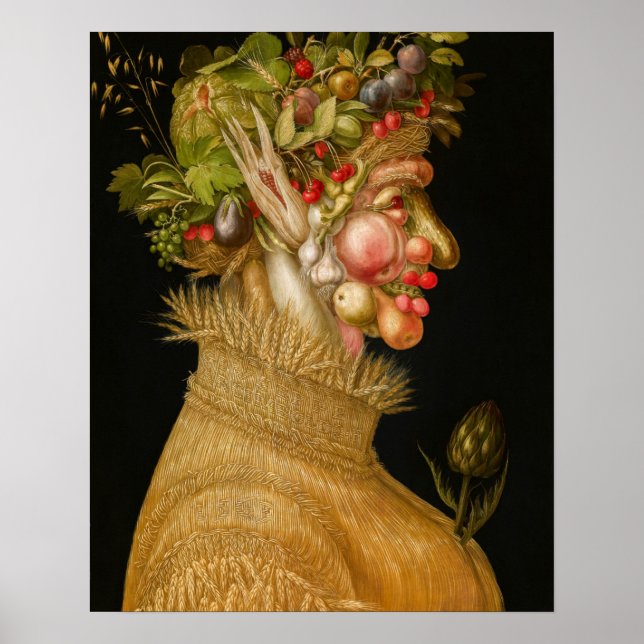 Póster Giuseppe Arcimboldo - Summer (Frente)