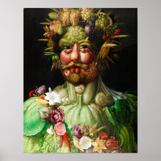 Póster Giuseppe Arcimboldo: Vertumnus (Frente)