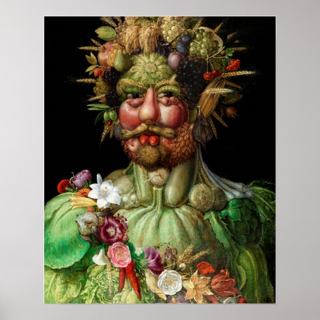 Póster Giuseppe Arcimboldo - Vertumnus (Frente)