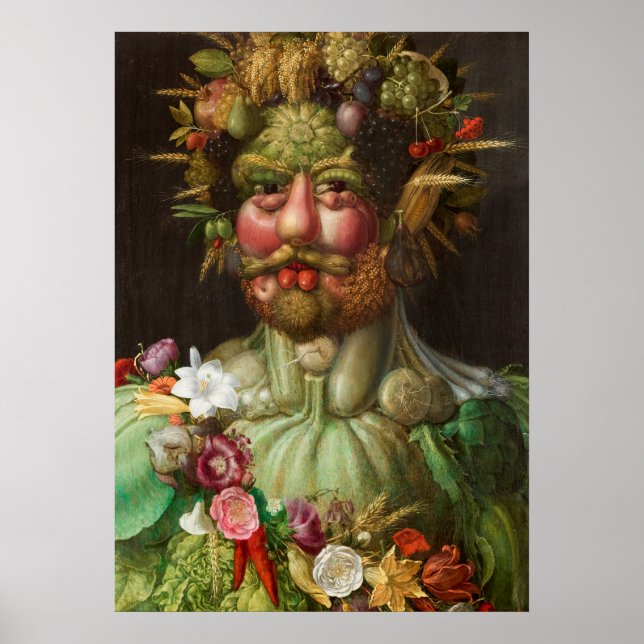Póster GIUSEPPE ARCIMBOLDO - Vertumnus 1590 (Frente)