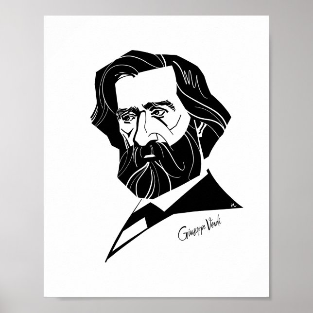 Póster Giuseppe Verdi (Frente)
