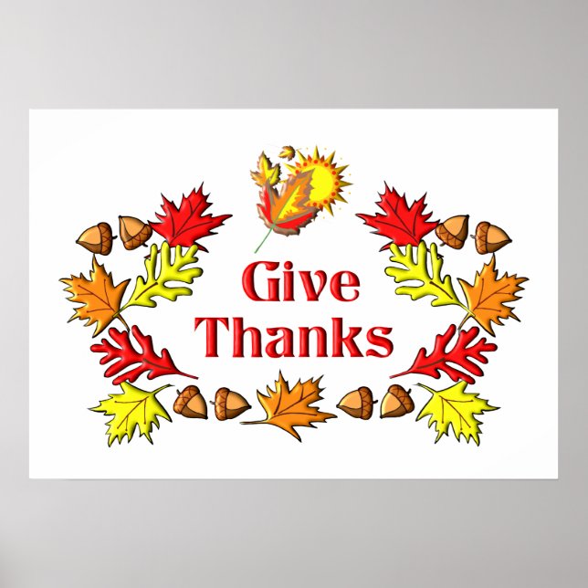 PÓSTER GIVE THANKS (Frente)