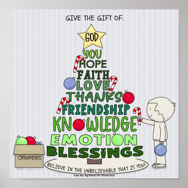 Póster Give the Gift of:  Word Tree (Frente)