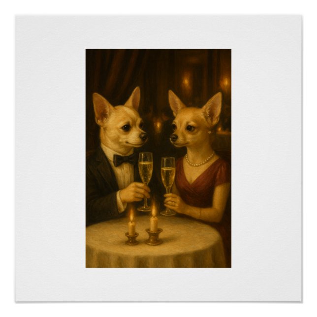 Póster Gizmo’s Romantic Dinner – Champagne & Love (Anverso)