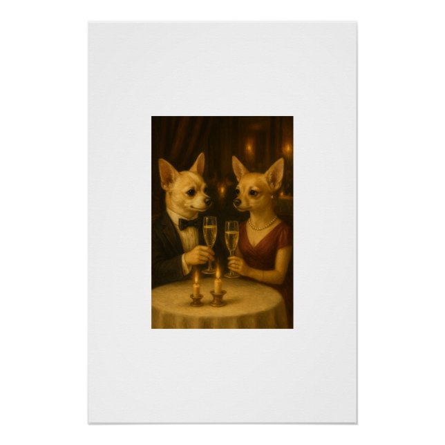 Póster Gizmo’s Romantic Dinner – Champagne & Love (Anverso)