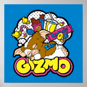 Póster Gizmo Soñando con los dulces