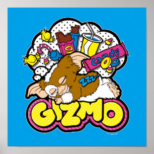 Póster Gizmo   Soñando con los dulces