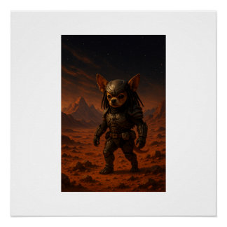 Póster Gizmo the Predator on Mars