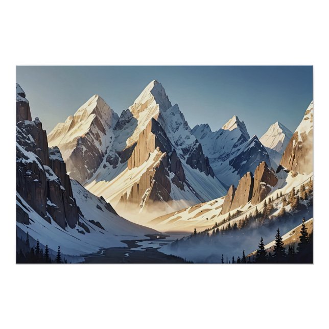 Póster Glacial Peaks (Anverso)