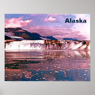 Póster Glaciar Alaska