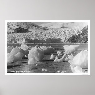 Póster Glaciar Alaska 1914 de Taku