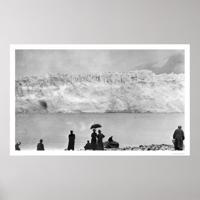 Póster Glaciar Alaska infantil 1908 (Frente)
