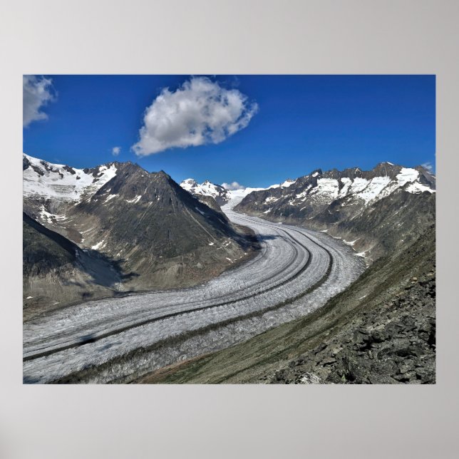 Póster Glaciar Aletsch (Frente)