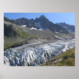 Póster Glaciar Argentiere Alpes franceses