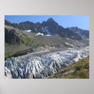 Póster Glaciar Argentiere Alpes franceses