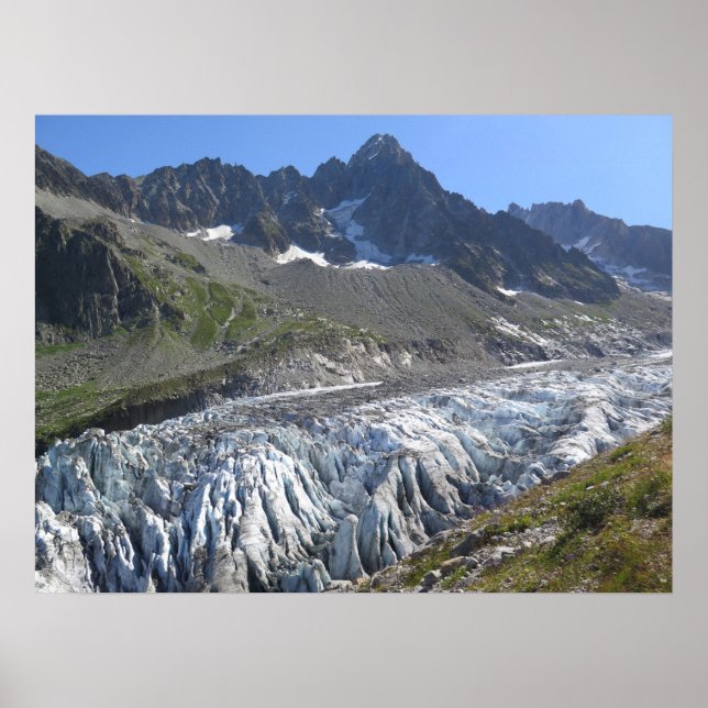 Póster Glaciar Argentiere Alpes franceses (Frente)