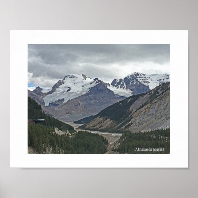 Póster Glaciar Athabasca, Columbia Icefields Alberta (Frente)