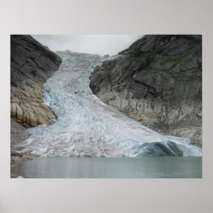 Póster Glaciar Brikdalsbreen